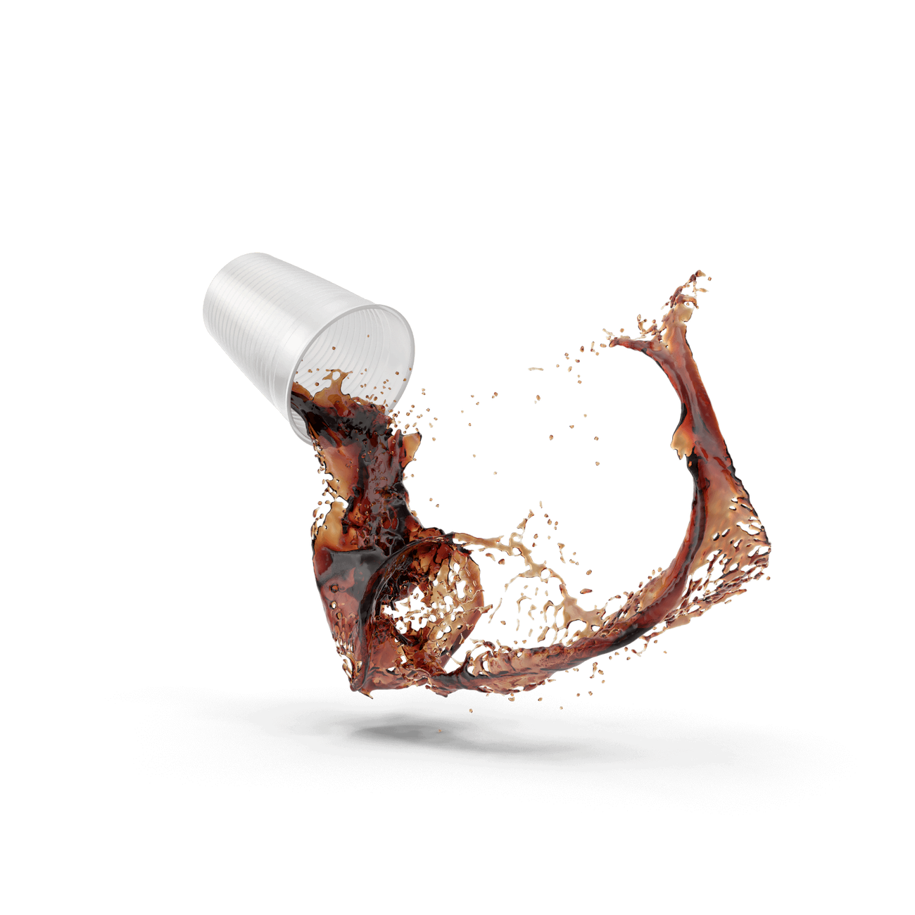 cup spilling soda 