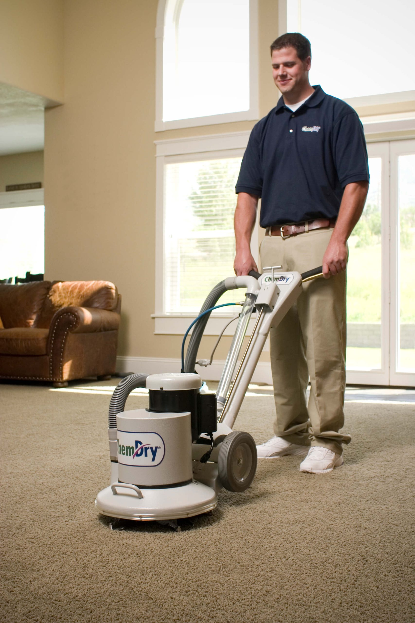 Wilmington carpet cleaner hard at work