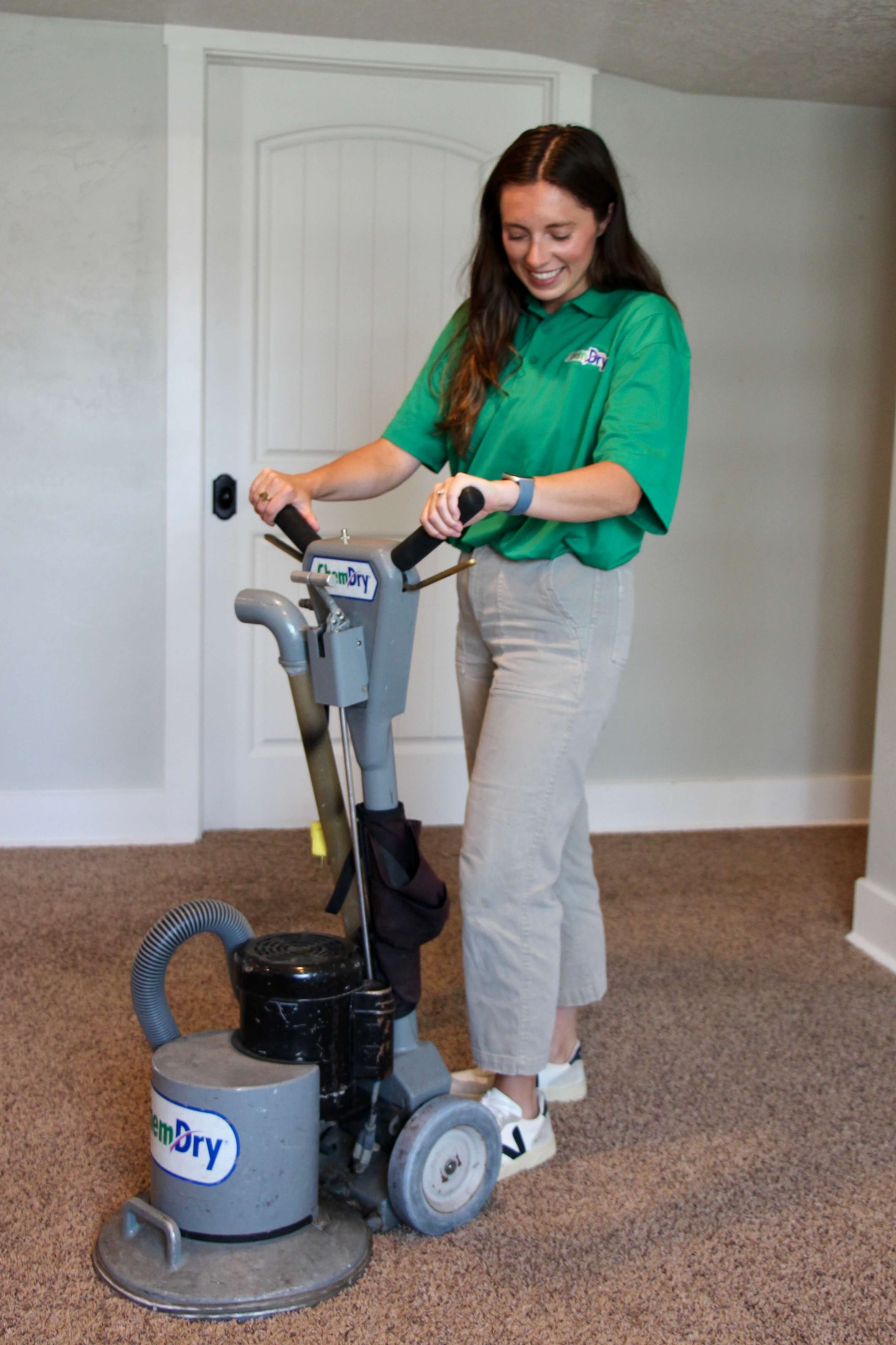 Wilmington carpet cleaner hard at work