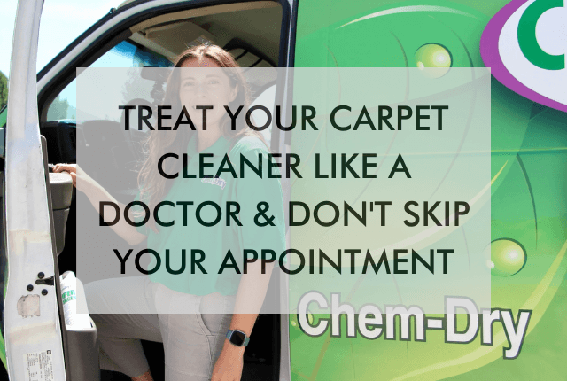 Treat Your Carpet Cleaner Like a Doctor & Don’t Skip Your Appointment