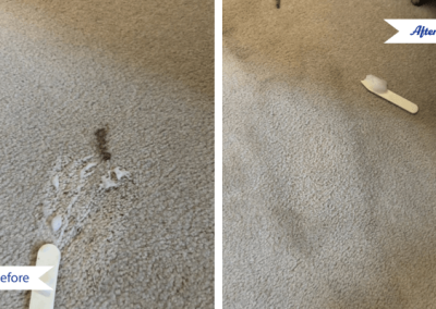before and after carpet cleaning