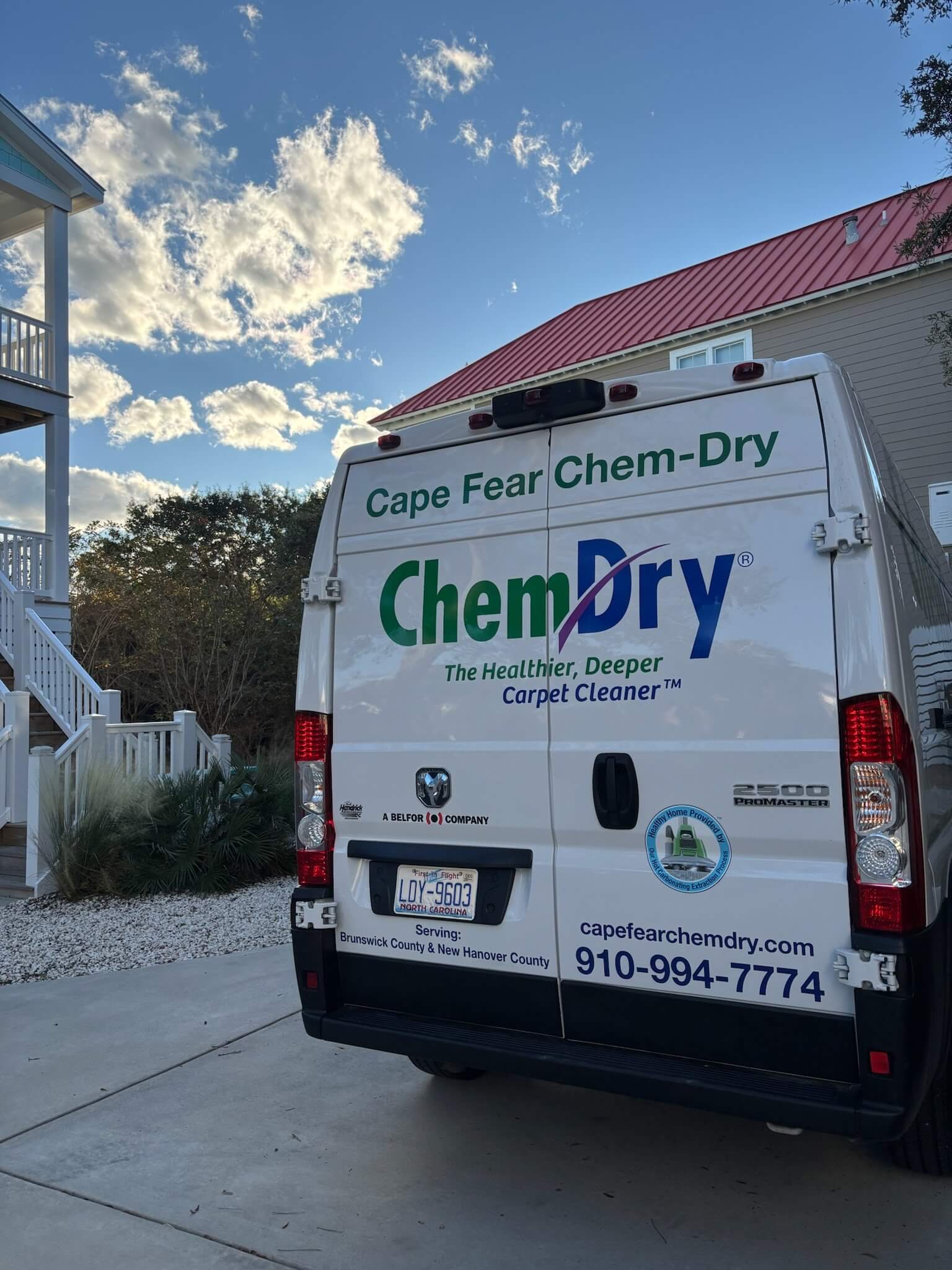 the chem-dry van in wilmington